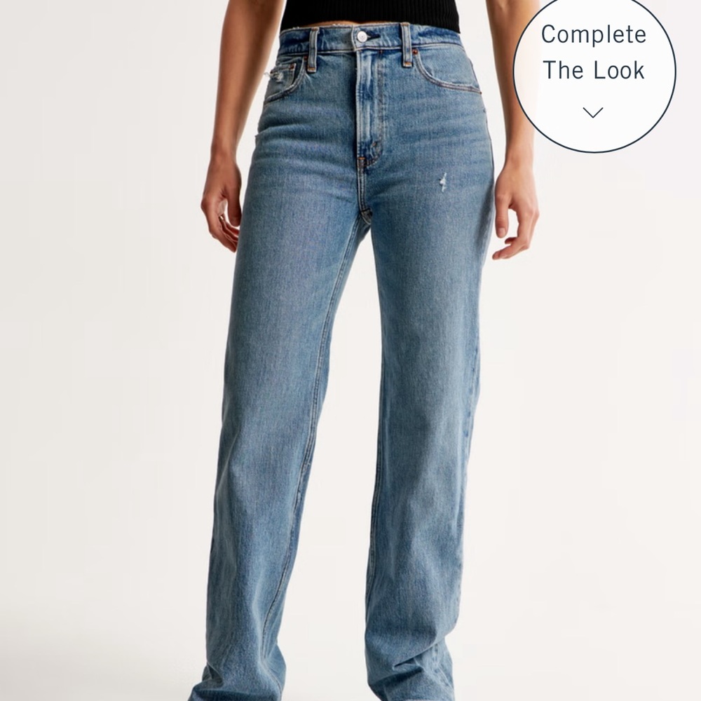 Abercrombie 90’s High Rise Relaxed Jeans Medium 2/26 R